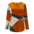 thumbnail image 5 of DPTALR T-Shirt/chemise à Manches Longues à Col Rond, Coupe Ample, Décontracté, Imprimé pour Femmes, 5 of 5