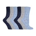 thumbnail image 1 of Gentle Grip - 6 Pairs Ladies Gentle Grip Non Elastic Crew Socks, 1 of 2