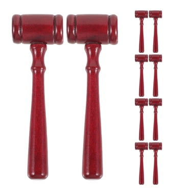 CIMAXIC Fête 10 Pcs Marteau de Juge Jouet Mini Marteau pour Enfants Accessoire de Costume d'Avocat pour Cosplay Fête Marteau de Juge Marteau de Juge Accessoire pour Fête, 4.33"X1.38"X0.79 Pouces