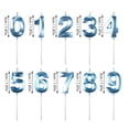 thumbnail image 3 of Hearth & Gear Birthday Candles Extended Big Number Candle Multicolor 3D Design Cake Topper Decoration For Any Celebration Glass Candle Stand 3-wick Candle Holder Tall Candle Stand Table Top Candle, 3 of 7