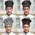 thumbnail image 3 of Casquette de Chef Professionnelle Extensible Ajustable pour Hommes Cuisine Cuiseur Restauration, 3 of 11
