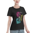 thumbnail image 2 of T-Shirt Basique à Manches Courtes pour Femmes Style de Rue Demon Slayer, 2 of 6
