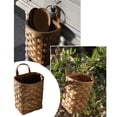 thumbnail image 2 of Food Storage Organizer for Kitchen Wall Hanging Woodchip Wicker Wall Mounted Fruit Vegetable Holder Rattan Farmhouse Style, 2 of 9