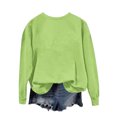 thumbnail image 5 of Milgrthf Chandails d'Automne pour Fille Basiques Tendance à Manches Longues Légers Décontractés à Col Rond Chandails à Enfiler Hauts Vert m, 5 of 5