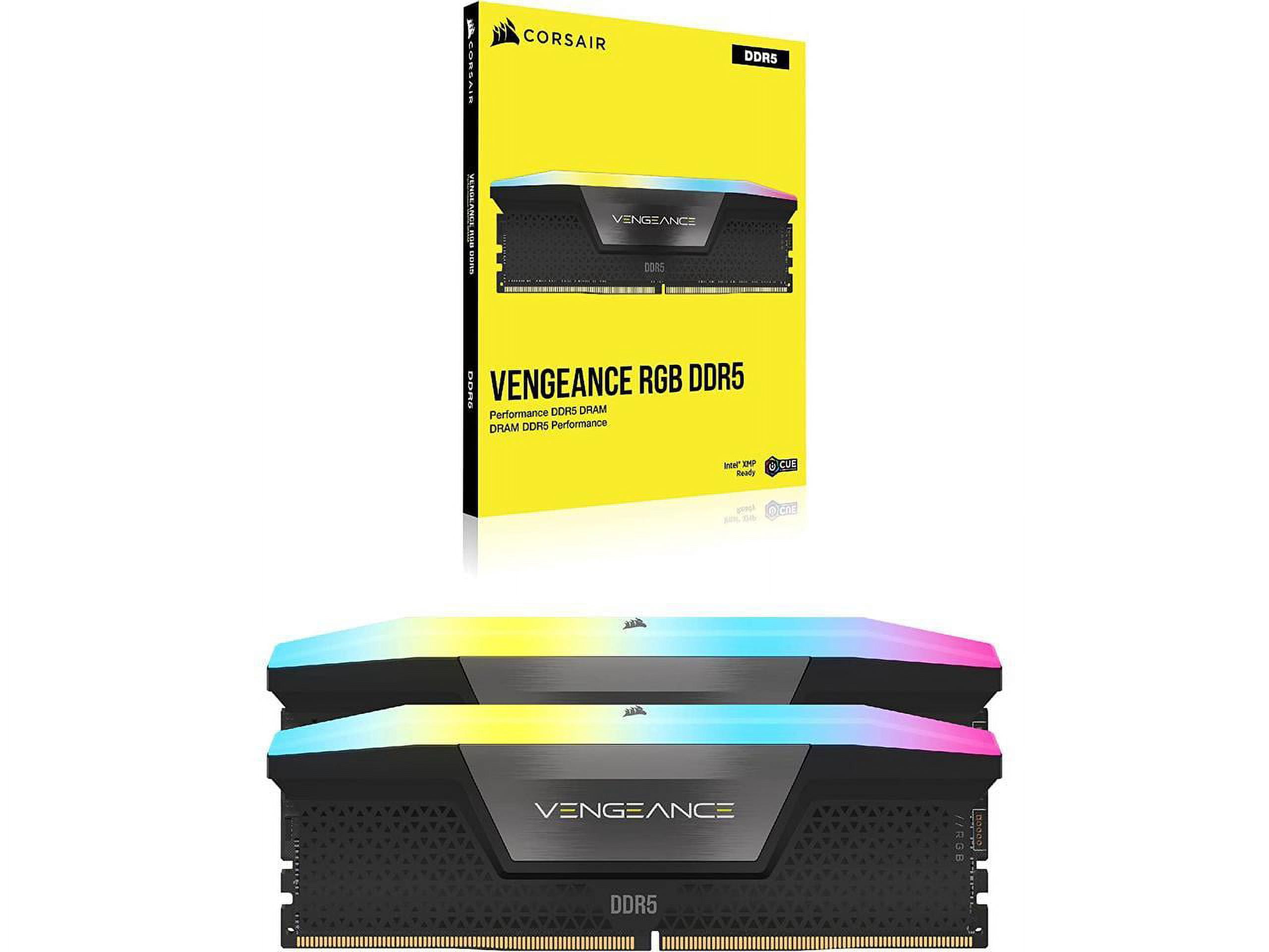 CORSAIR Vengeance RGB 32GB (2 x 16GB) 288-Pin PC RAM DDR5 6000