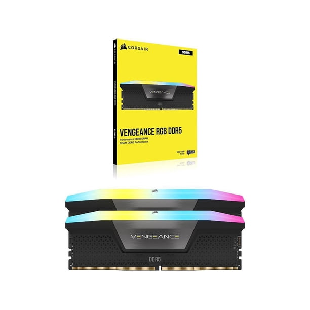 メモリー CORSAIR DDR5 VENGEANCE RGB 32GB 16GBx2 CORSAIR Vengeance RGB 32GB (2 x 16GB) 288-Pin PC RAM DDR5 6000