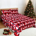 thumbnail image 2 of Gogreen King Flannel Christmas Sheet Set 3-Piece, 100% Polyester Microfiber, Ultra-Soft & Cozy Warm Winter Bed Sheets, Deep Pocket Fitted Sheet, Wrinkle Resistant, Easy Care - Christmas Deer, 2 of 9