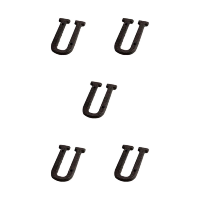 Youkk Iron Decoration Doorplate Durable And Rustproof Wide Application Not Easy To Fade Metal Metal Letters House Numbers B17--U 5Set