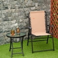 thumbnail image 2 of Outsunny Chaise Pliante d'Extérieur, Chaise Pliable à Sangle Élastique, Beige, 2 of 10