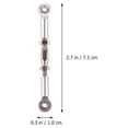 thumbnail image 2 of 6Pcs 71mm Aluminum Turnbuckle Rod Linkage Steering Rods Compatible for RC 1/10 Redcat Traxxas EPXHSP ZD Racing HPI Truck Buggy ruggy Upgrade Parts (Silver), 2 of 8