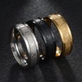 thumbnail image 2 of Visland Large Romain Hommes Bague en Acier Inoxydable Simple Lisse Doigt Bague Bijoux de Mode, 2 of 7