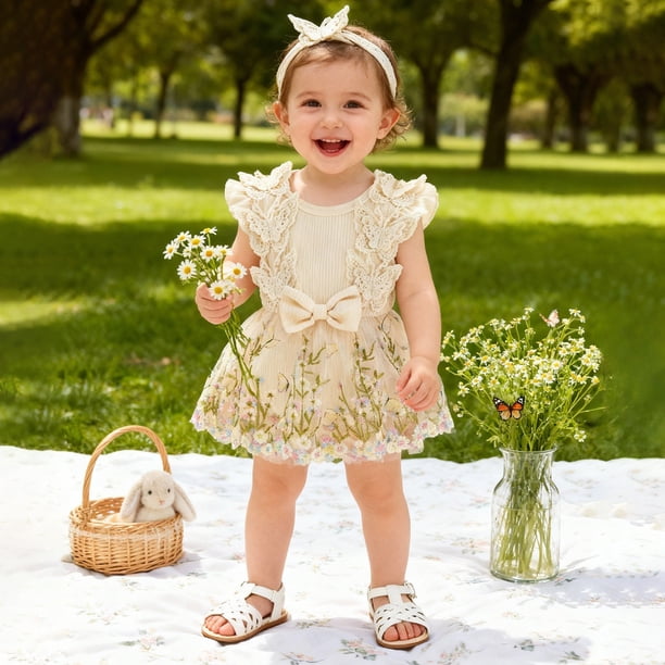 Romper Boho Little Girl Clothes Sertiohcv Toddler Baby Girl Clothes Newborn Baby Girl Lace Romper Infant