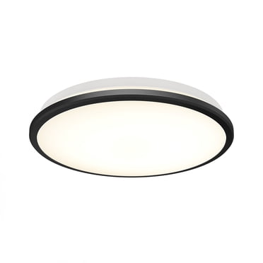 Artika Plafonnier Encastré Moderne à DEL de 13 Po, Noir Mat