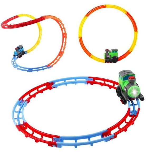 CHUANK Train Track Playset with Sound and Lights Electric s Toy for Gifts