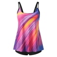 thumbnail image 4 of EGNMCR Swimsuit Women Two Piece Bathing Suits Floral Print Tank Tops With Boyshorts Tummy Control Swimming Suits,, 4 of 6