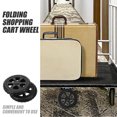 thumbnail image 4 of SHISUYAN 2pcs Shopping Cart Replacement Wheels Foldable Utility Trolley Wheels Grocery Cart Rolling Wheels, 4 of 5