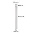thumbnail image 2 of Uxcell Split Cotter Pin, 2x35mm Stainless Steel Clip Fastener Fitting Silver 30Pack, 2 of 5