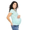thumbnail image 4 of Paisley Sky Maternity Short Sleeve V-Neck Tee, 4 of 6