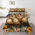 thumbnail image 1 of Erosebridal Ensembles de Couette Ornithorynque Vintage Format Simple, Couettes et Duvets Chics à Motif Floral, Réversible 2 Pcs, 1 of 7