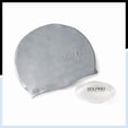 thumbnail image 1 of Dolfino Pro Silicone Swim Cap - Silver, 1 of 4