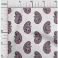 thumbnail image 1 of oneOone Viscose Chiffon Fabric Paisley Block Print Fabric BTY 42 Inch Wide, 1 of 4