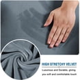 thumbnail image 4 of Modern Velvet Plush 4 Piece High Stretch Sofa Slipcover Furniture Protector Form Fit Luxury Thick Sofa Cover, Machine Washable, 4 of 6