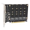 thumbnail image 4 of Adaptateur Double M.2 PCIE, Carte Adaptateur à Opération Stable Structure Ferme pour Ordinateurs PH44, 4 of 8