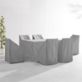 thumbnail image 2 of Crosley Furniture 7PC Vinyl Outdoor Dining Furniture Cover Set in Gray, 2 of 10