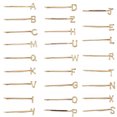 thumbnail image 1 of 26PCS Letter Hair Pins Decorative Elegant Alloy Bobby Pin Alphabet Hair Clips, 1 of 10