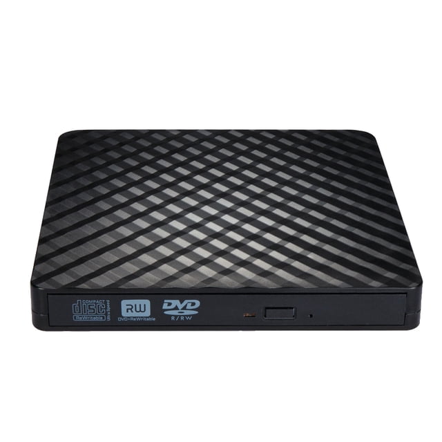 External CD DVD Drive, USB 3.0 and Type-C Portable Drive Reader, DVD/CD ROM Burner Rewriter ,Plug and Play