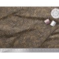 thumbnail image 2 of Soimoi Brown polyester Crepe Fabric Leopard & Wild Animal Skin Printed Craft Fabric by The Yard 52 Inch Wide, 2 of 3