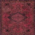 thumbnail image 1 of Ahgly Company Indoor Square Abstract Bright Maroon Red Abstract Area Rugs, 4' Square, 1 of 6