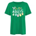 thumbnail image 4 of RKSTN Tops for Women 2024 Casual Été en Vrac Grande Taille Pâques Blouse Imprimée Graphique Tops Mode Col Rond Manches Courtes T-shirt, 4 of 4