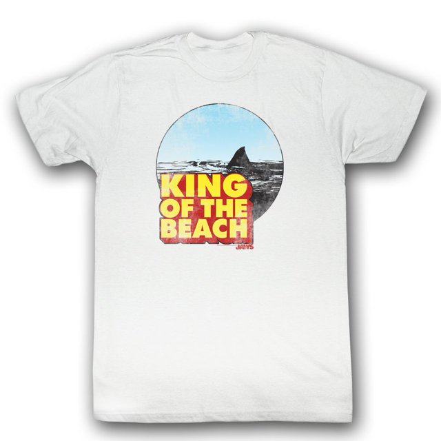 Jaws Films Roi de la Plage T-Shirt à Manches Courtes pour Adulte