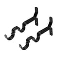 thumbnail image 2 of Mainstays 3/4” & 1" Matte Black Double Curtain Rod Bracket Set (2 Pack), 2 of 4