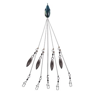 Meitianfacai 5 Arms Umbrella Fishing Rig Bait Fishing Lures With Snap Swivels