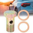 thumbnail image 2 of Unique Bargains M16x1.5mm Car Metric Thread Banjo Bolts Brake Fitting Adapter with 2pcs M16 Washers, 2 of 4
