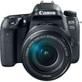 thumbnail image 3 of Canon EOS 77D DSLR Camera with 18-135mm USM Lens (1892C002) + 64GB Card + More, 3 of 8