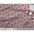 thumbnail image 2 of Soimoi Cotton Poplin Fabric Text,Rugby Ball & Bird Cartoon Fabric Prints by Yard 56 Inch Wide, 2 of 3