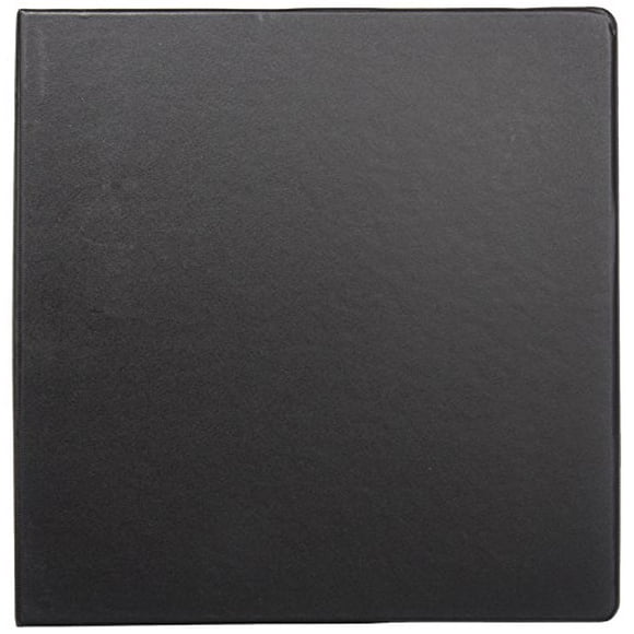 School Smart Polypropylene Round Ring Binder, 2 Inch, Black