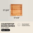 thumbnail image 2 of John Boos Planche à Découper en Bois Réversible de Comptoir avec Rainure à Jus, Érable, 2 of 10