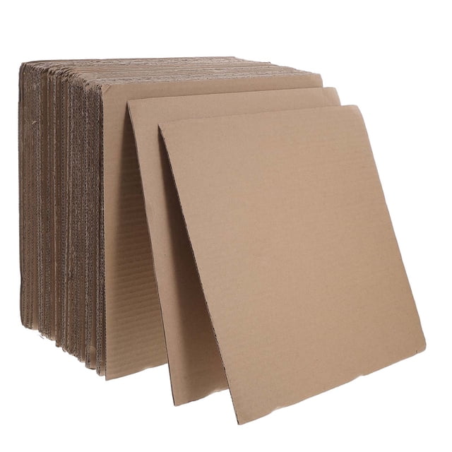 50pcs Flat Cardboard Sheets For Packing Supplies And Small Business Packaging Brown Corrugated Cardboard Sheets For Box Divider And Shipping Carton Divider
