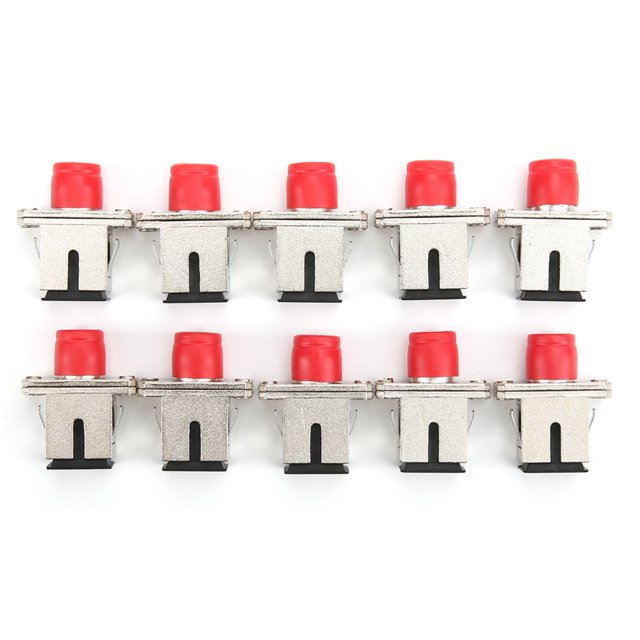 Kit de Coupleur de Fibre Optique, LC à LC Duplex Adaptateur de Câble à Fibre Optique Multimode Pratique avec 50pcs Coupleurs de Fibre Optique pour Câble de Raccordement de Fibre Monomode