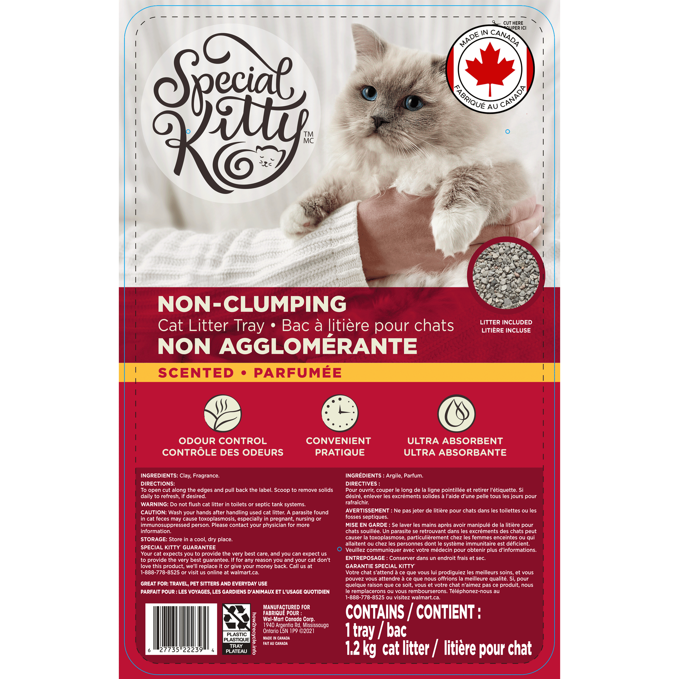 Special Kitty Non-Clumping Scented Cat Litter Tray