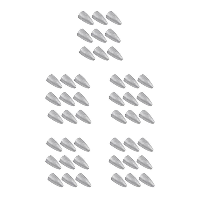 Youkk Pendentif de Tête de Guerre Léger Paroi Intérieure Lisse Design Profilé Faible Résistance Poids Équipement de Pêche Inversé 7g 5Ensemble