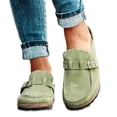 thumbnail image 1 of Women Casual Comfy Clogs Suede Slip On Sandals Summer Home Office Shoes, 1 of 5