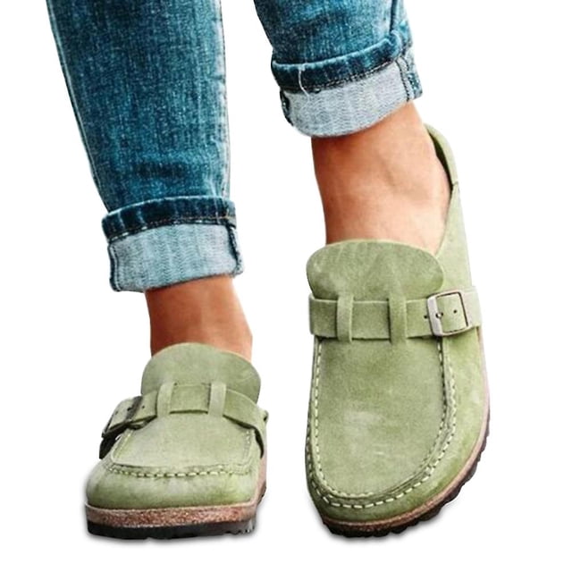 Women Casual Comfy Clogs Suede Slip On Sandals Summer Home Office Shoes