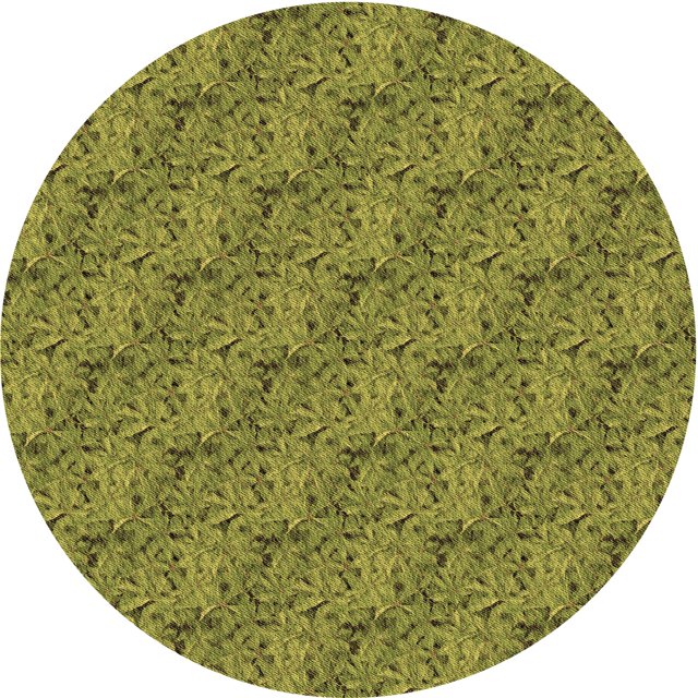 Ahgly Tapis Rond Lavable en Machine Intérieur Transitionnel Chêne Brun, 4 Pieds Rond