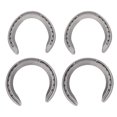 thumbnail image 2 of Ensemble de Fer à Cheval en Alliage d'Aluminium Robuste Antidérapant Accessoire de Course de Chevaux 4 Pcs, 2 of 7