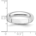 thumbnail image 2 of Chisel QWH040-12 Anneau Demi-Rond en Argent Sterling de 4 mm, Taille 12, 2 of 2